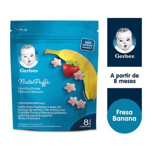 Galletas De Cereales Y Frutas Nutripuffs - Gerber Varios Sabores
