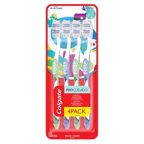 Cepillo Dental Pro-Cuidado 4 Unidades - Colgate