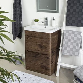 Vanity Con Lavamanos Café Oscuro - Lifestyle And Desing