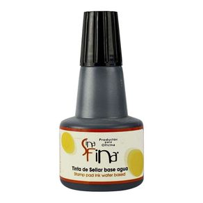 Tinta Negra Para Almohadilla - Sina Fina