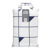 Cortina Para Baño Cuadrícula Negra - Viva