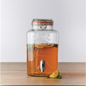 Refresquera De Vidrio Con Dispensador De Bebida 5 Lts - Kilner