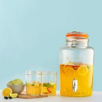 Refresquera De Vidrio Con Dispensador De Bebida 5 Lts - Kilner