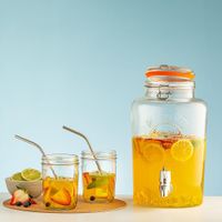 Refresquera De Vidrio Con Dispensador De Bebida 5 Lts - Kilner