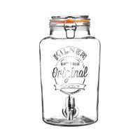 Refresquera De Vidrio Con Dispensador De Bebida 5 Lts - Kilner