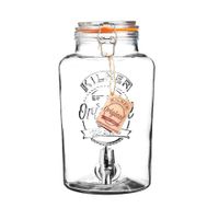 Refresquera De Vidrio Con Dispensador De Bebida 5 Lts - Kilner