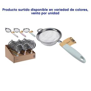 Colador De Acero Inoxidable Colores Surtidos - Koopman
