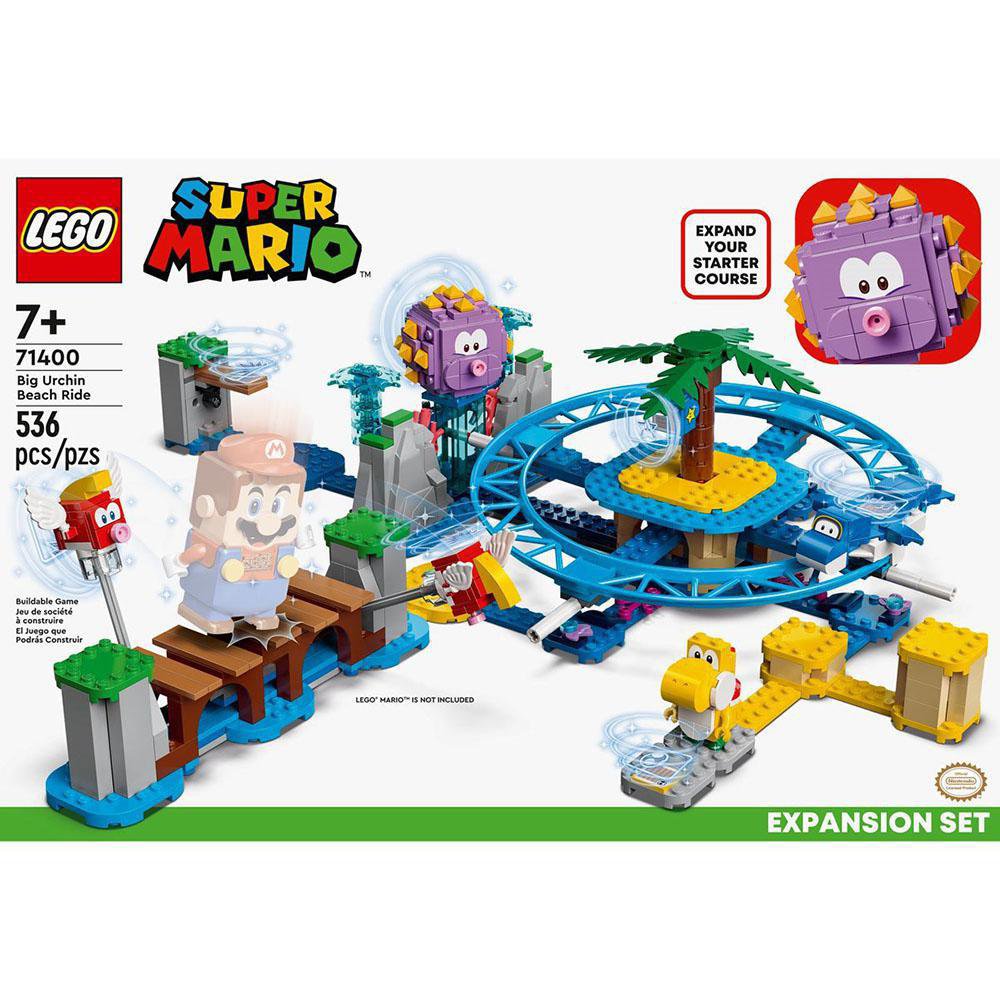 LEGO Super Mario Set de Expansión Paseo por la Playa del Gran Erizo #71400 de 536 Piezas