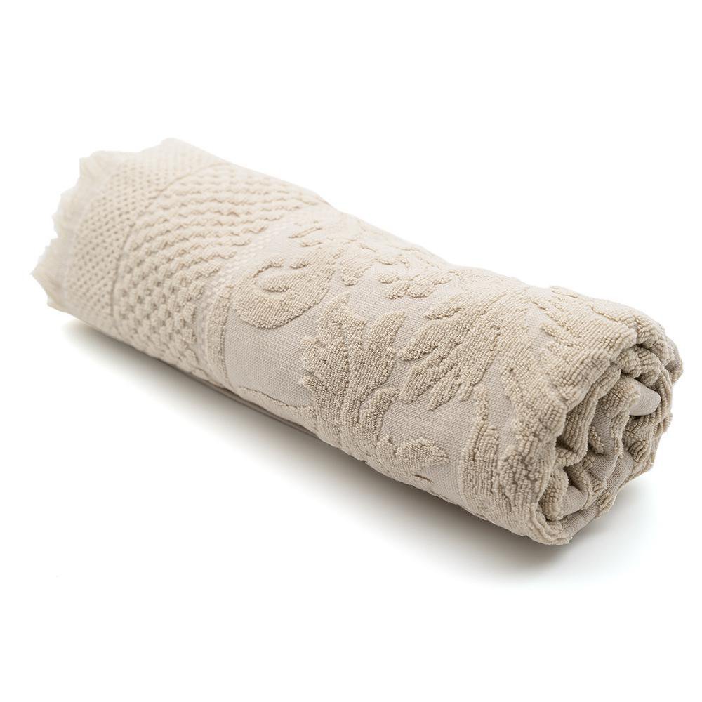 Toalla Beige 100X50 Cm - Livim Natural Home Varios Tamaños Baño
