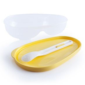 Plato Ergonómico Con Cuchara Para Alimentación De Niños - Pigeon