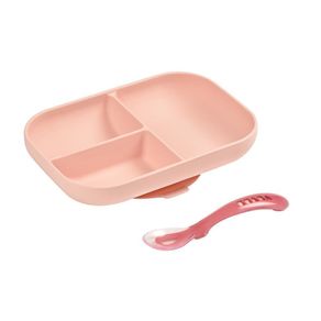Set De 2 Pzas Plato De Succión Y Cuchara Para Niña - Beaba