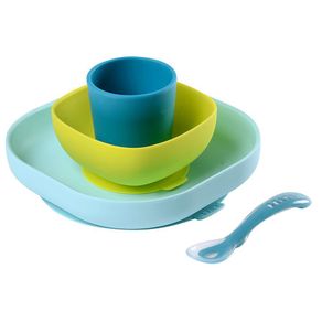 Set De 4 Pzas Con Succión De Comida Para Niño - Beaba