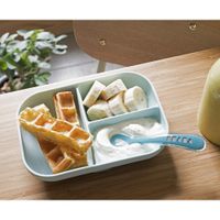 Set De 2 Pzas Plato De Succión Y Cuchara Para Niño - Beaba