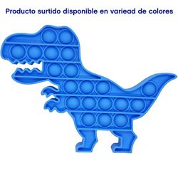 Juguete-Pop-It-Antiestres-Diseño-Dinosaurio-Colores-Surtidos-