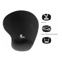 Mousepad De Foami Gel Con Apoyador Negro - Xtech