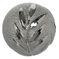 Esfera Decorativa Plateada De Cerámica 10 Cm - Concepts