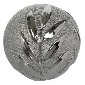 Esfera Decorativa Plateada De Cerámica 10 Cm - Concepts