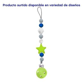 Sujetador De Silicón Para Pacificador Diseños Surtidos - Cutebabies