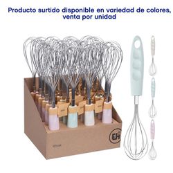 Batidor Inoxidable 25 Cm Colores Surtidos - Koopman