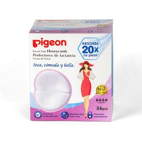 Protector De Lactancia Diseño 3D 36 Unidades - Pigeon