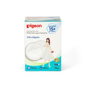 Protector De Lactancia Diseño Ultra Delgados 12 Unidades - Pigeon