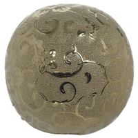 Esfera Decorativa Dorada De Cerámica 10.5 Cm - Concepts