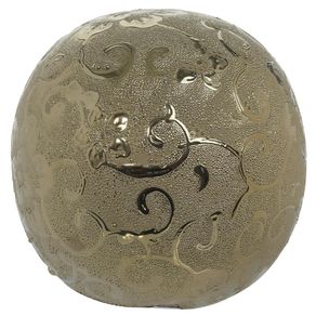 Esfera Decorativa Dorada De Cerámica 10.5 Cm - Concepts