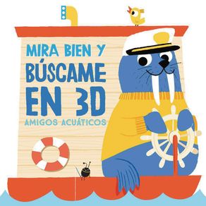 Libro En 3D Mira Bien Y Búscame Amigos Acuáticos - Yoyo Books
