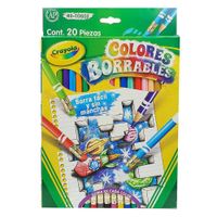 Caja De Lápices Borrables Multicolores 20 Colores - Crayola