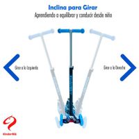 Monopatín Sonic De 3 Ruedas - Kinderma