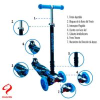 Monopatín Sonic De 3 Ruedas - Kinderma