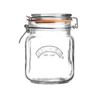 Frasco De Vidrio Cuadrado Con Clip 1 L - Kilner