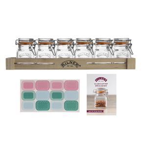 Set De 6 Especieros De Vidrio Con Clip 70 Ml - Kilner