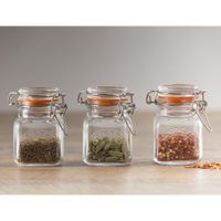 Frasco De Vidrio Cuadrado Con Clip 70 Ml - Kilner