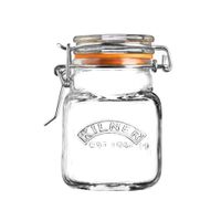 Frasco De Vidrio Cuadrado Con Clip 70 Ml - Kilner