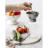 Frasco De Vidrio Con Tolva Para Hacer Salsa 1 Lt - Kilner