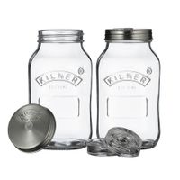 Set De 2 Frascos De Vidrio Para Fermentación 1 Lt - Kilner