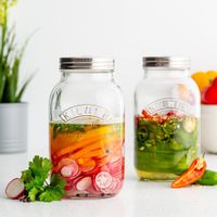 Set De 2 Frascos De Vidrio Para Fermentación 1 Lt - Kilner