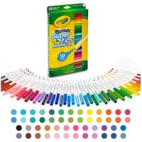 Caja De Marcadores Super Tips Multicolores 50 Unidades - Crayola