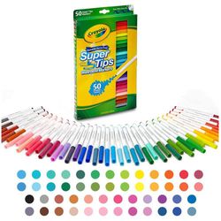 Caja-De-Marcadores-Super-Tips-Multicolores-50-Unidades---Crayola