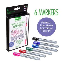 Caja-De-Marcadores-Metallic-Outline-Multicolores-6-Unidades---Crayola