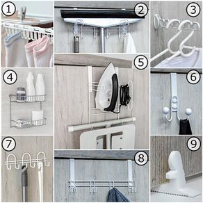 Kit De 9 Pzas Organizador Para Lavandería - Metalt