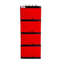 Gavetero De 4 Niveles Mediano 43.5X33X64 Cm - Plastimás Varios Colores