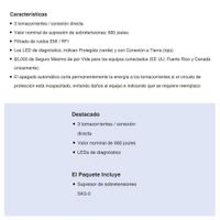 Protector De Pared De 3 Entradas 660 Joules - Tripp Lite