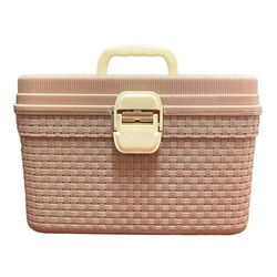 Caja De Plástico Con Agarrador Beige De 10 Lts - Sparta