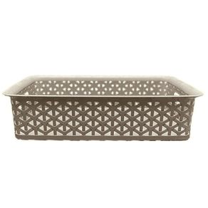 Bandeja Pequeña Ratán Beige De Plástico - Green Tech