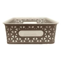 Bandeja Pequeña Ratán Beige De Plástico - Green Tech