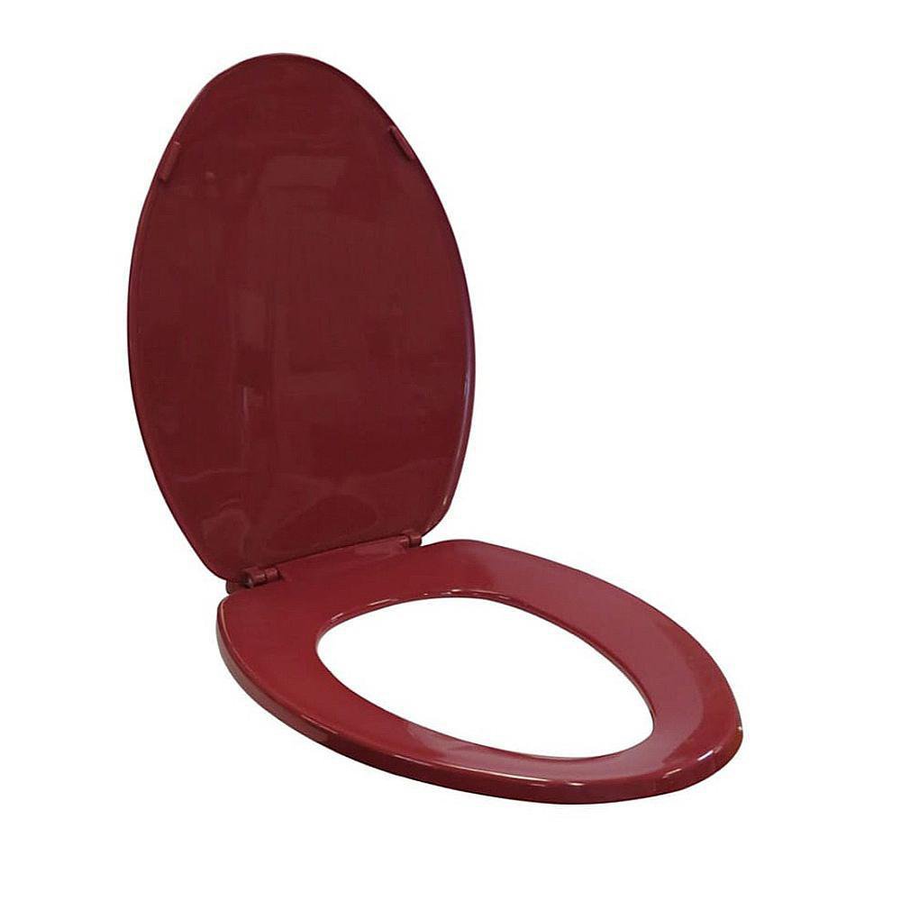 Asiento para Inodoro Elongado Rojo Rojo