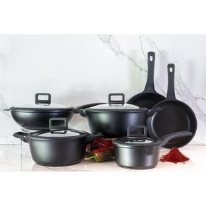 Batería De Cocina Antiadherente De Aluminio Fundido 10 Pzas - Picca