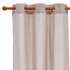 Cortina Taupe 110 X 210 Cm - Livim Natural Home Varios Colores